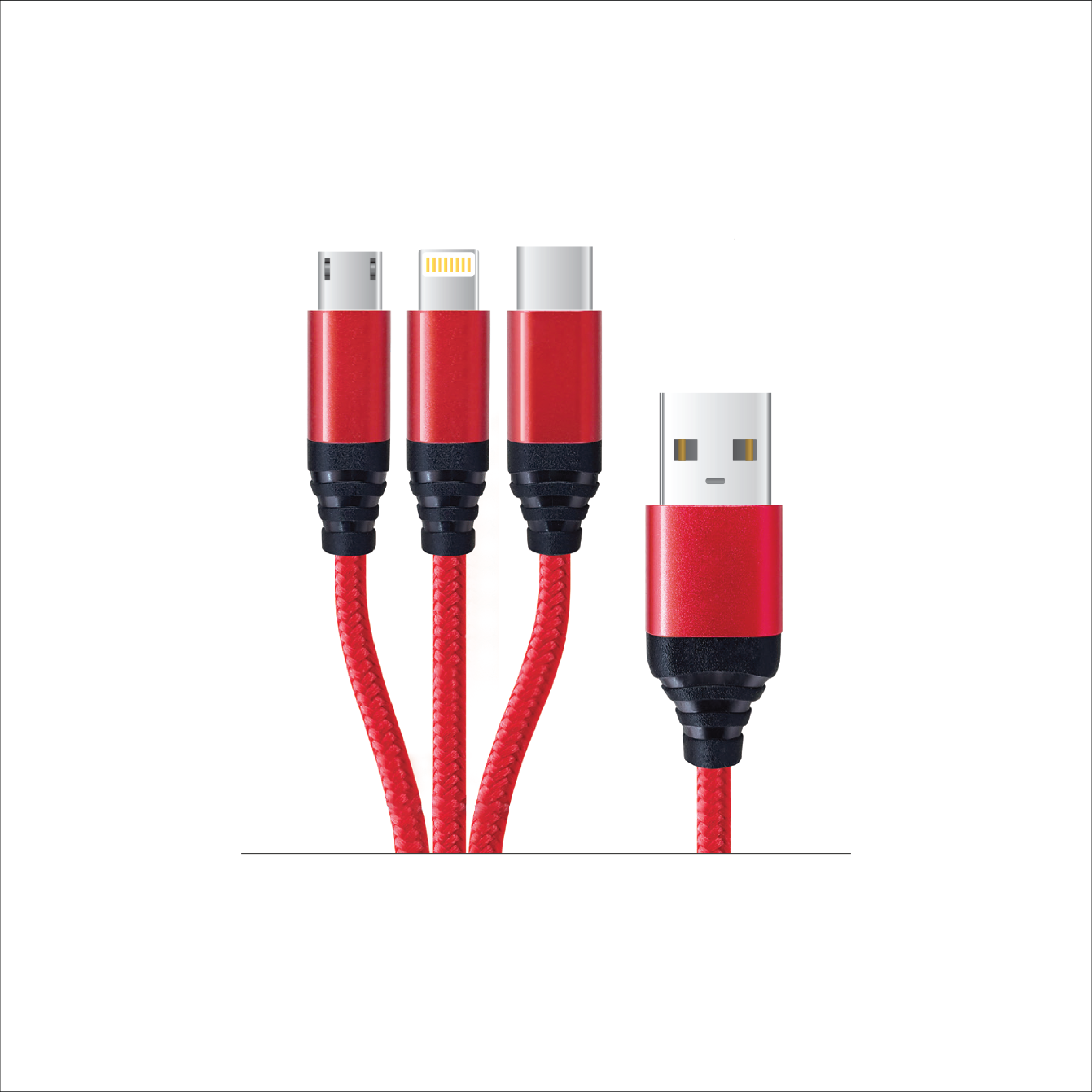 JC SSPEEDY GO 3-in-1 Braided Cable (65W)